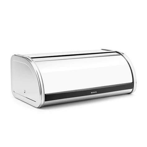 brabantia bread box brilliant steel|Brabantia stainless steel bread bin.